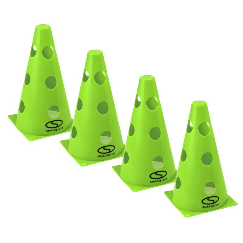 Set of 4 training cones - 23 cm green / PT4-12WH-G zöld edzéssegítő