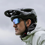 Rockbros LK-99 Mountain Bike Helmet with Adjustable Visor and Magnetic Closure 58-62 cm - Titanium tytanowy lights