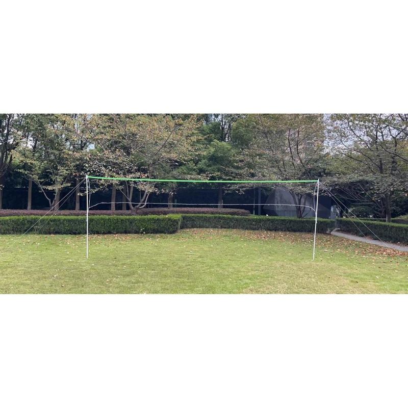 Enero BADMINTON VOLLEYBALL NET POSTS SET fekete nets, sets