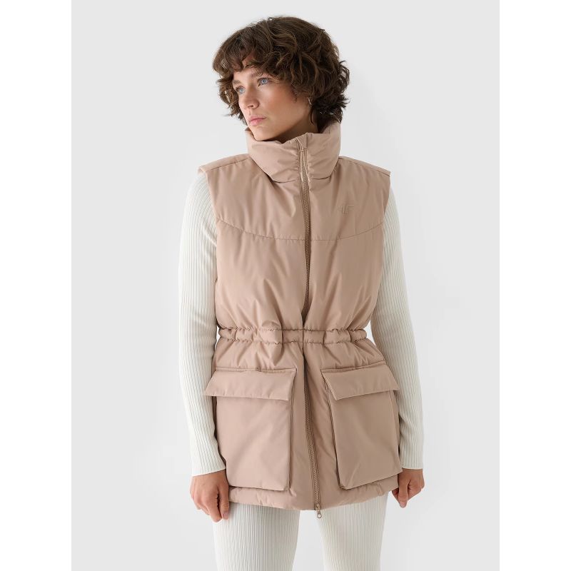 4f Women's down vest with synthetic filling 4FWAW24TVJAF135-83S General