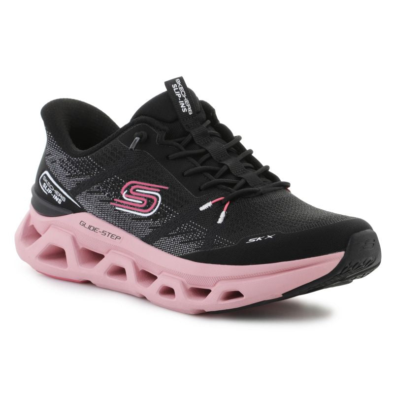 Skechers Slip-ins Glide Step Altus Fast Lane 150513-BKMV Black/Mauve fekete utcai cipő