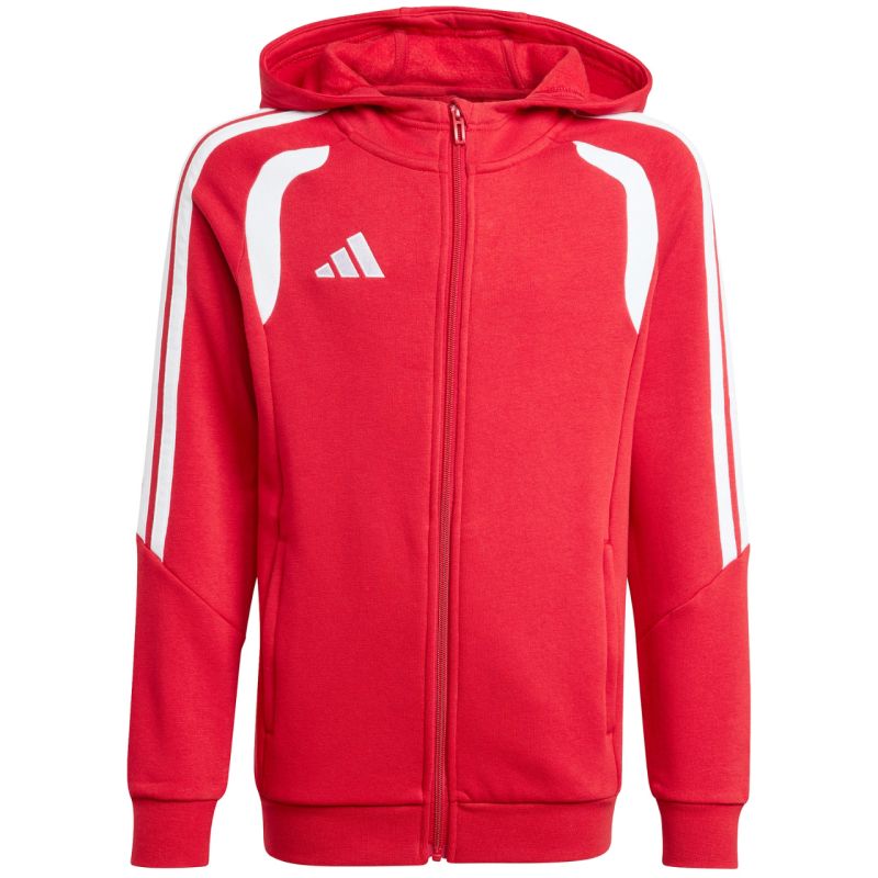 adidas Tiro 26 League Sweat Full Zip Hoodie for Kids Red KF9101 104cm kapucnis pulóver