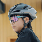 Rockbros TS-42 lightweight bicycle helmet 58-62 cm - titanium tytanowy lights