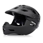 Meteor Hydra S full-face bicycle helmet 51-55 cm black fekete sisak 17894
