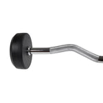 HMS Rubber-coated fixed barbell/bar, curved, 35 kg GSL35 póló 17-58-029