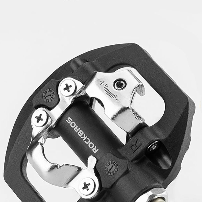 Rockbros M108 Nylon Half-Lock Double-Sided Bicycle Pedals - Black