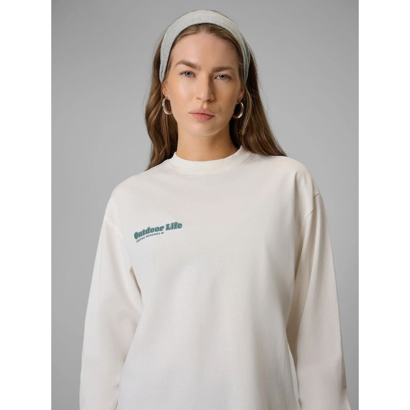 Women's longsleeve regular with print 4F