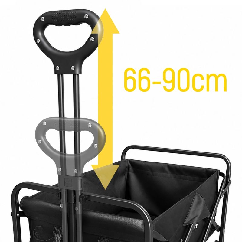 Wozinsky WZP-80 beach, tourist, garden, durable, wide wheels, up to - black fekete elektronika 304004-210220