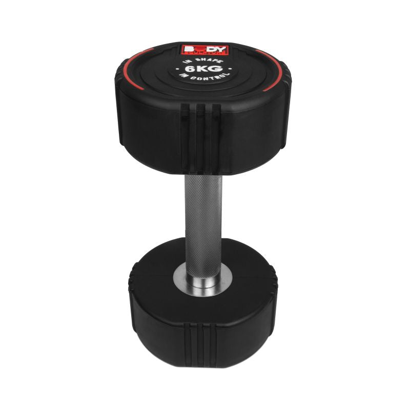 Body Sculpture TPU dumbbell BW 133 6 KG fekete edzőfelszerelés BW1336KG