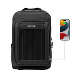 Rockbros H51 Cycling Backpack with Solar Panel - Black fekete hátizsák