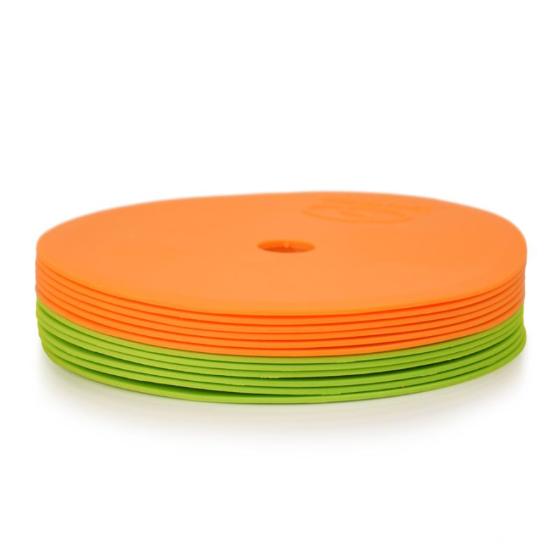 Smj Flat field markers - round 15 cm - 6x green 6x orange sport ZPO-OG Kiegészítő