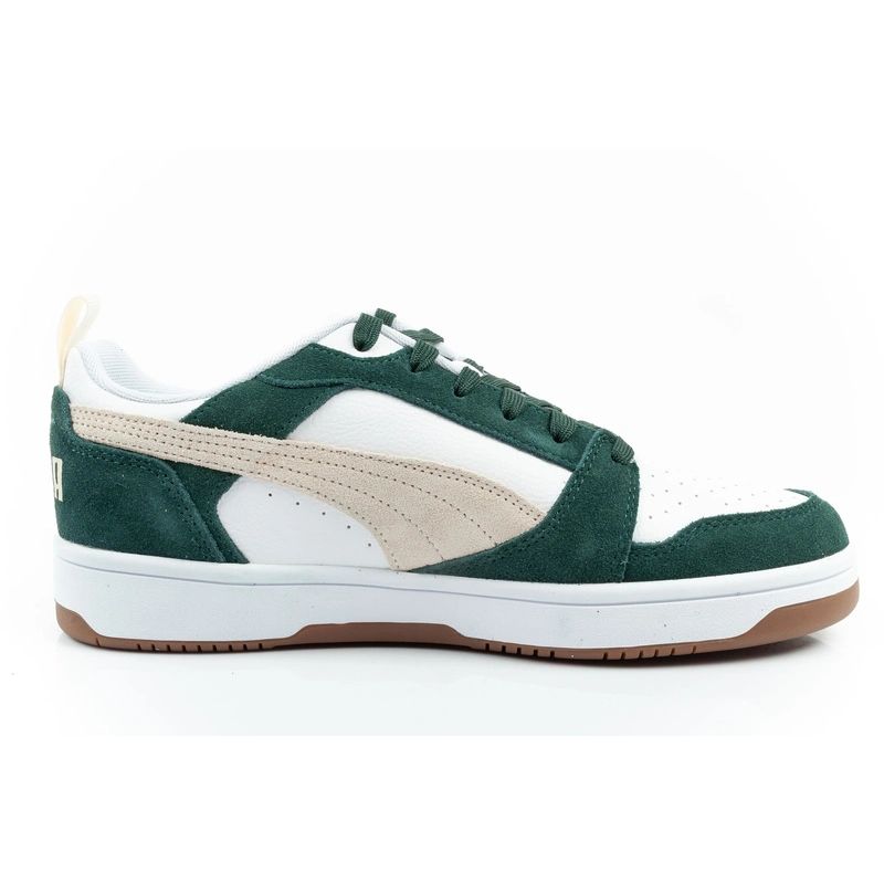 Puma Rebound v6 men's sports sneakers fashionable comfortable white zöld utcai cipő