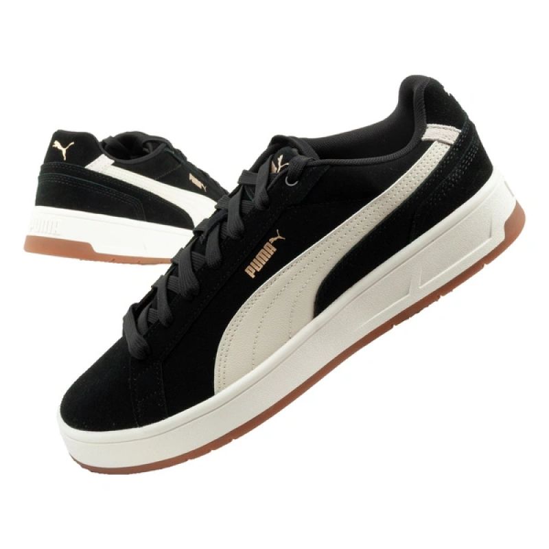 Puma men's Court Classico sports leather sneakers black fekete utcai cipő