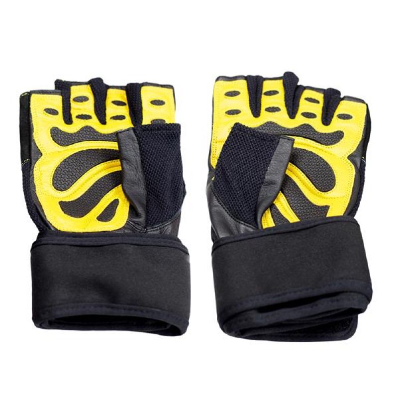 HMS Black/Yellow RST01 rS Gym Gloves fekete kapuskesztyű 17-63-200