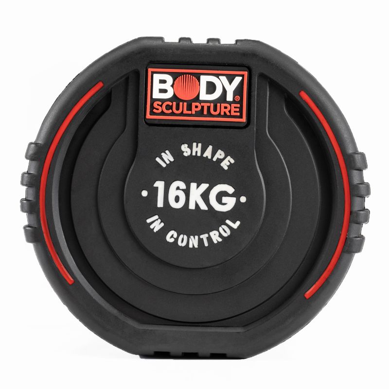 Body Sculpture TPU dumbbell BW 133 16 KG fekete edzőfelszerelés BW13316KG