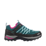 CMP Rigel Low WP women's trekking turquoise türkiz cipő