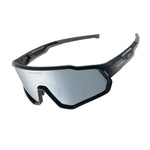 Rockbros SP383 Night Hunter Cycling Glasses - Black Sandblasted Frame, Polarized White Mirror Lenses czarny úszás kiegészítő 5907769384219-211765