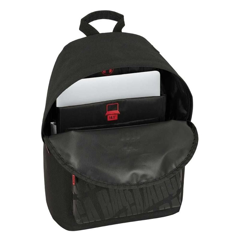 FC Barcelona sports school backpack with laptop compartment czarny hátizsák