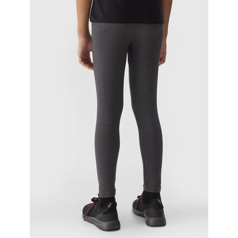 4f Girls' elastic cotton leggings Junior Kiegészítő