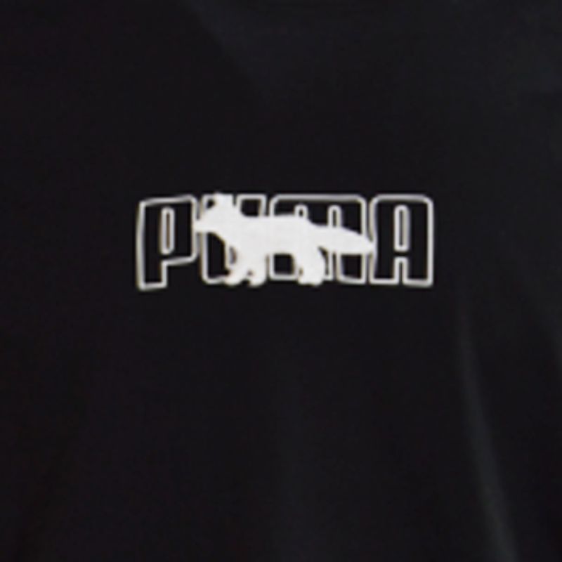 PUMA x MAISON KITSUNE Oversized T-shirt - fekete póló