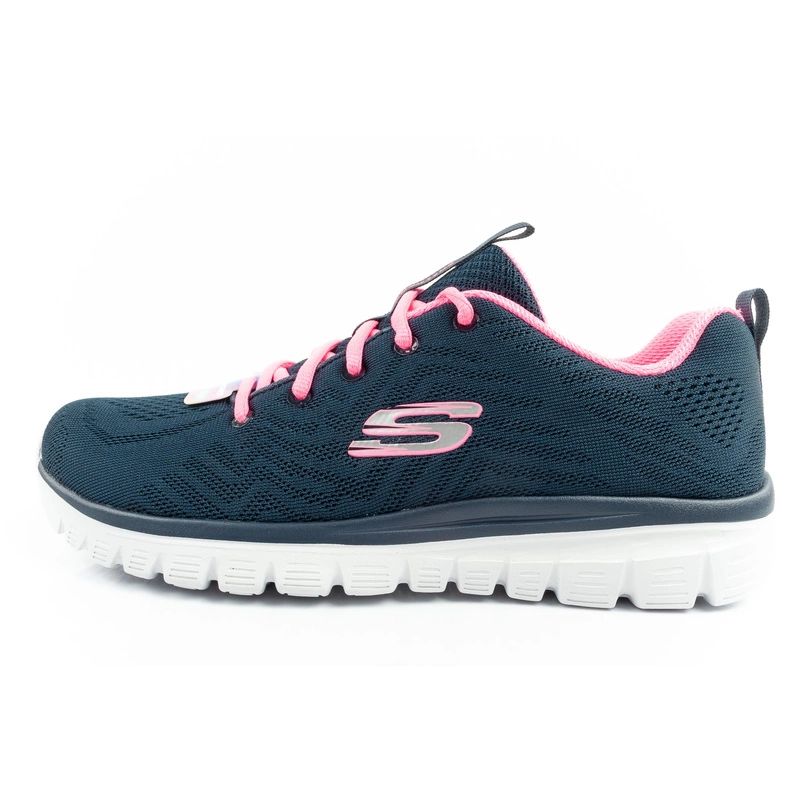 Skechers Graceful-Get women's sports shoes comfortable lightweight breathable navy blue Cipő