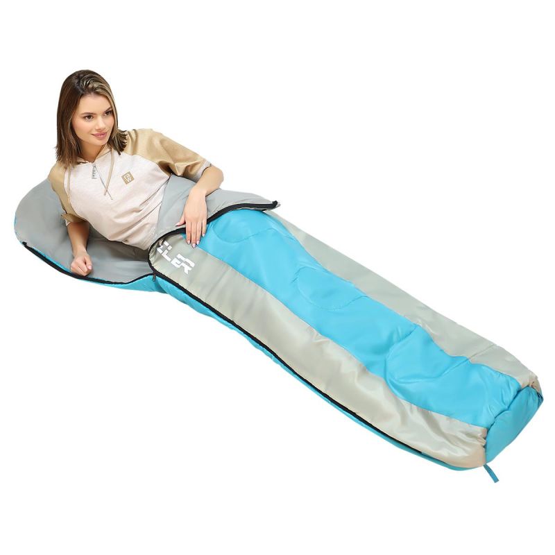 Enero Traveler Sleeping Bag /50cm Blue Grey Camp szürke tourist equipment, sleeping bags