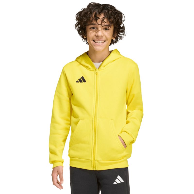 Adidas Entrada 26 Full Zip Hoodie Yellow sárga pulóver