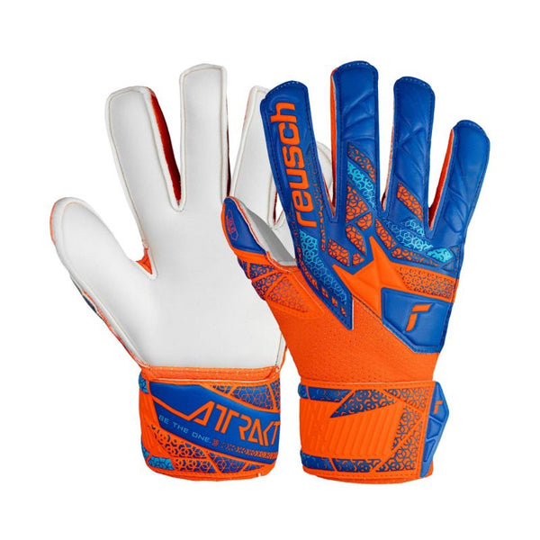 Reusch Attrakt Solid Finger Support Jr 5472510 2290 Goalkeeper Gloves Kesztyű