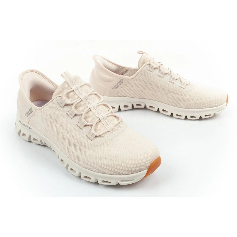 Skechers Glide-Step women's sneakers comfortable ecru slip-ins cipő