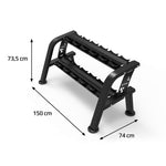 HMS Str48 Double-Row Dumbbell Rack 6 Pairs Commercial póló 16-01-263