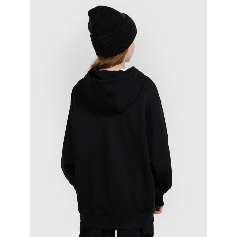 Girls' sweatshirt with a hood, 4F 4FJRAW25TSWSF2516-20S