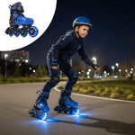 Meteor S 30-33 Loky Roller Skates Black/Blue