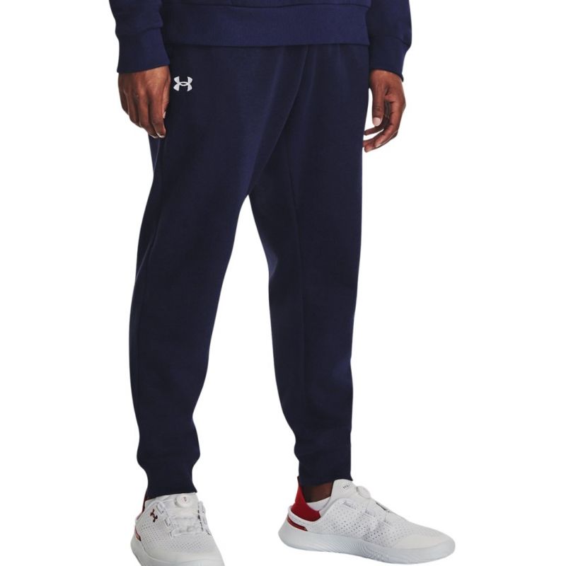 Under Armour Men's Rival Fleece Joggers, navy blue, 1379774 410 sötétkék férfi nadrág 140650L