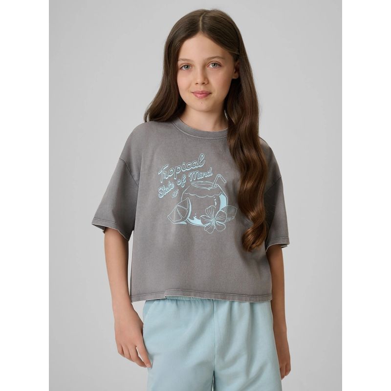 4F Girls' cotton T-shirt 158/164 ruházat 4FJRSS26TTSHF3983-25S