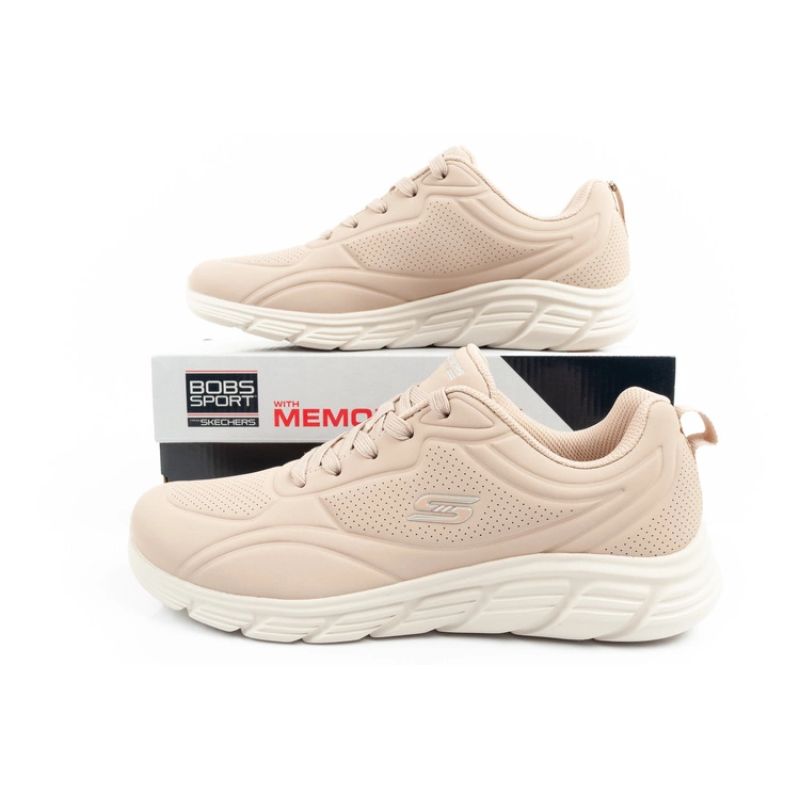 Skechers Bobs B Flex sports shoes sneakers women's fashionable beige Cipő