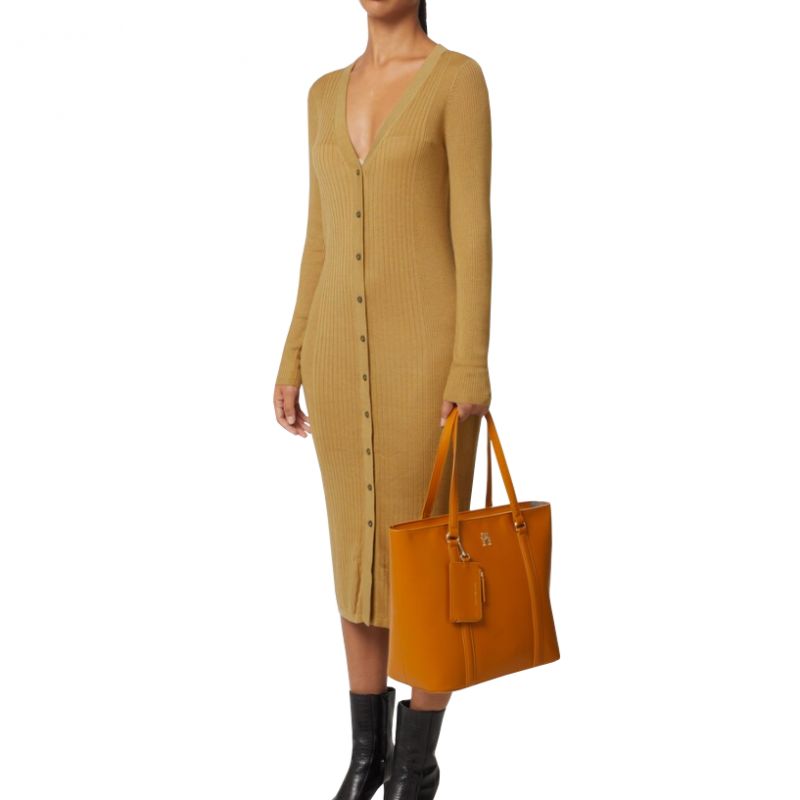 Tommy Hilfiger Lyocell Silk Long Dress W WW0WW35889 Ruházat