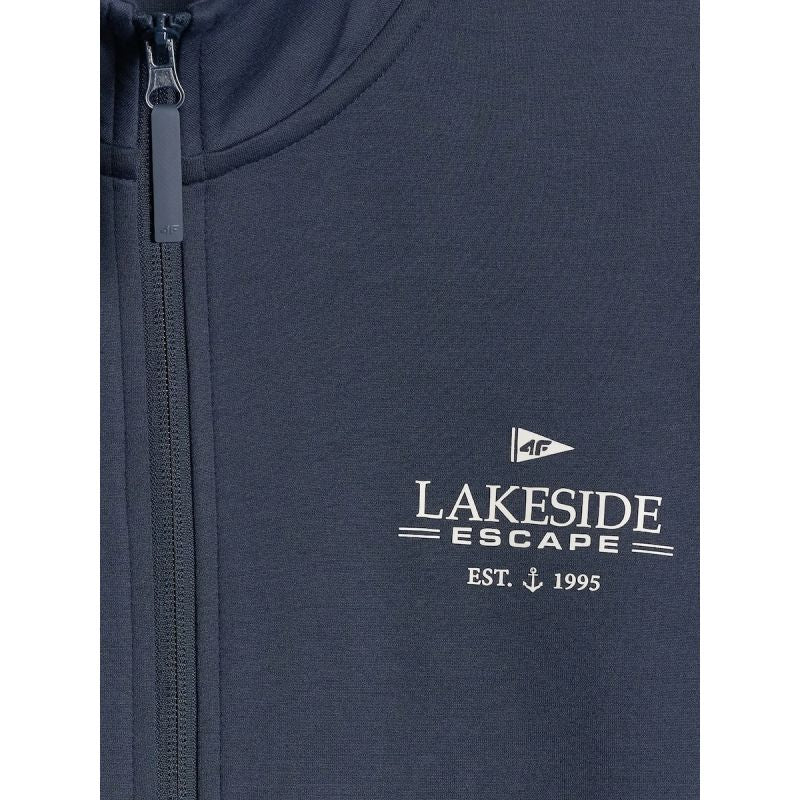 Men's regular sweatshirt without hood 4F
