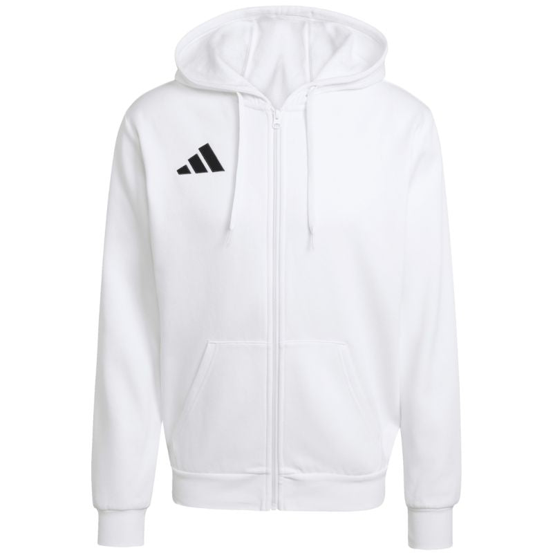 Men's adidas Entrada 26 FZ Hoody white KF5943 fehér kapucnis pulóver