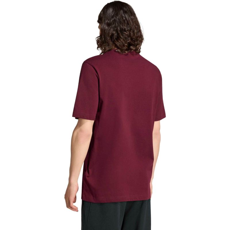 Adidas Men's Essentials Small Logo Single Jersey bordó mez KF2403