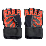 HMS Gym Gloves Black/Red RST01 SIZE fekete kapuskesztyű 17-63-209