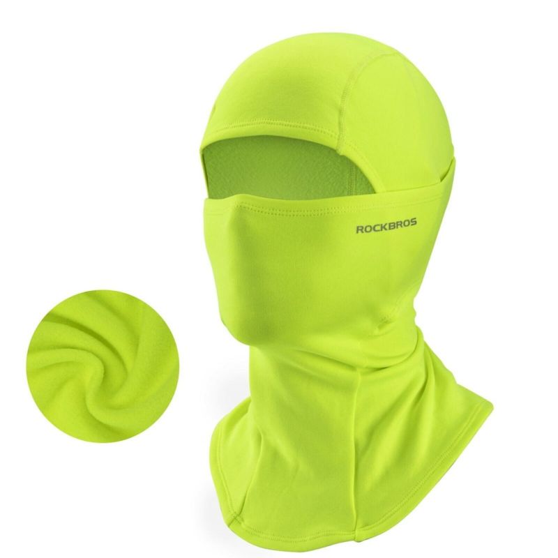 Rockbros insulated balaclava fluo green
