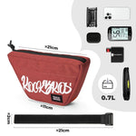 Rockbros G011 Flash Journey Handlebar – Trapezoidal, Red czerwony hátizsák 5907769384219-211935