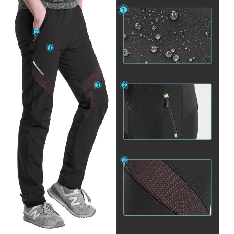 Rockbros Patrol Cycling Windproof Sports Pants Size - Black