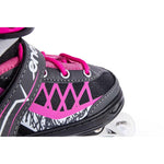 Enero Pro Led Roller Skates 4in1 38-41 Pink-Gray szürke skates, roller skates