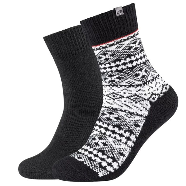 Skechers 2PPK Men Casual Fashion Jacquard Socks SK41049-9999 Black 39-42 General