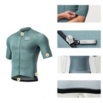 Rockbros 15120014018 ROAD TO SKY men's cycling jersey, short sleeve, L - gray-blue l \ niebieski póló