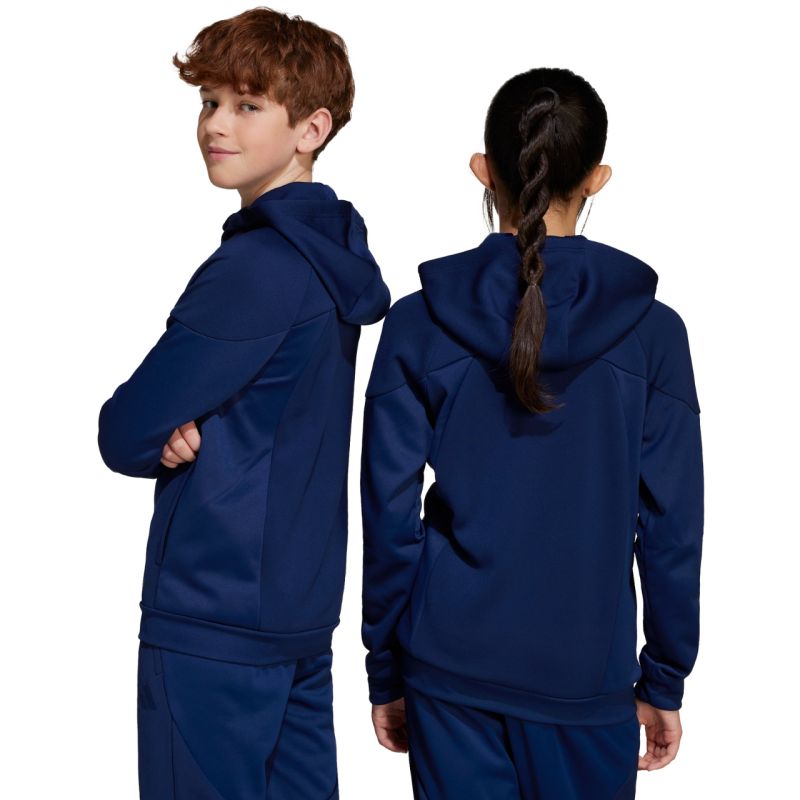 Adidas Tiro 25 Full-Zip Kids' Sweatshirt, Navy sötétkék gyerek pulóver JC5127