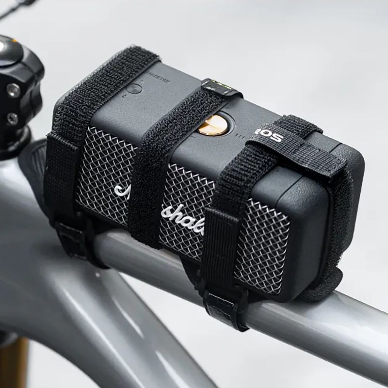 Rockbros 50210064001 Velcro Bike Strap for Bluetooth Speaker or Water Bottle - Black fekete water bottles, bluetooth speakers, belts, training equipment