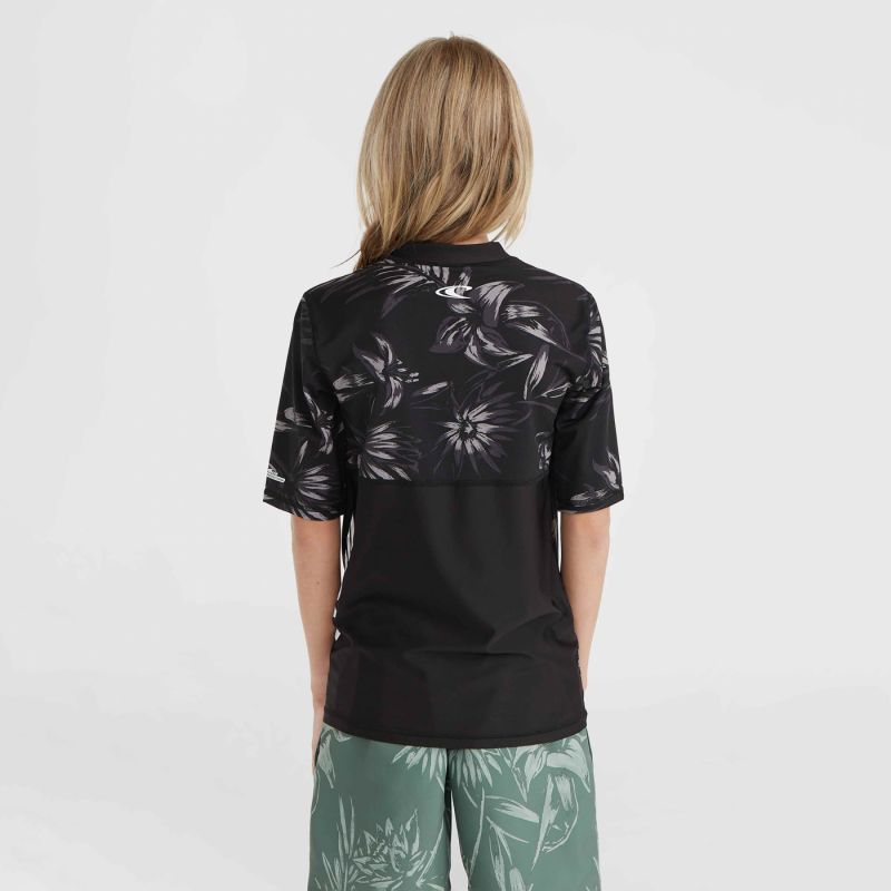 O'Neill UV Mix & Match Cali First 13'' Swim Shortscrazy Skin Jr T-shirt fekete póló