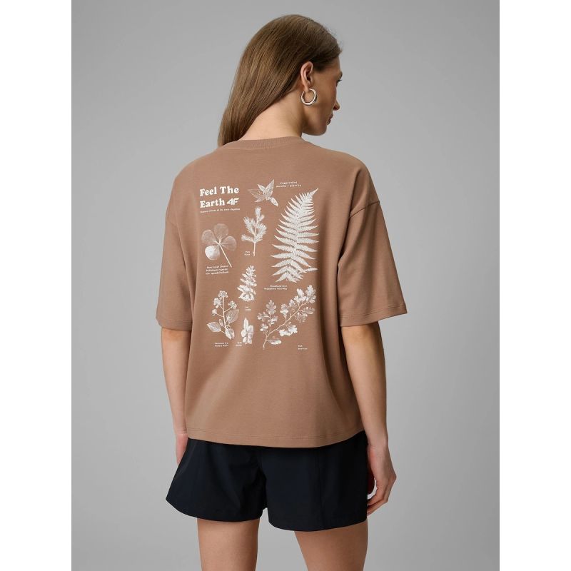 4F Women's regular printed T-shirt póló 4FRSS26TTSHF3704-83S